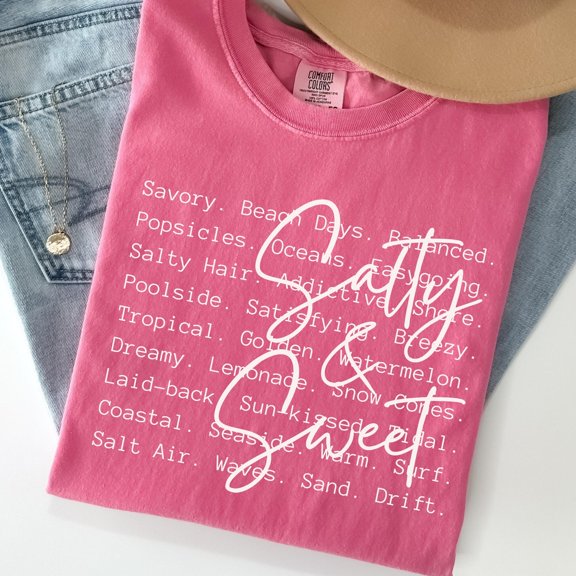 Salty and Sweet Shirt Boho Summer Tee Beach Day Tshirt Beach Fun Definition TShirt Summer