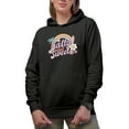 thumbnail image 1 of Salty but Sweet, Retro Beach & Summer Art Merch Gift, Black Hooded Sweatshirt or Hoodie, Large, 1 of 5