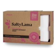 SaltyLama Laundry Detergent Sheets - Eco Friendly - 102 Sheets (Up to 204 Loads), Floral Scent