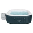 thumbnail image 1 of SaluSpa Ibiza AirJet Inflatable Dark Green Square Hot Tub Spa 4-6 Person with Pump #P08411, 1 of 10