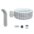 thumbnail image 1 of SaluSpa LED Spa Waterfall with Bestway Fiji AirJet Inflatable Hot Tub, Gray, 1 of 2