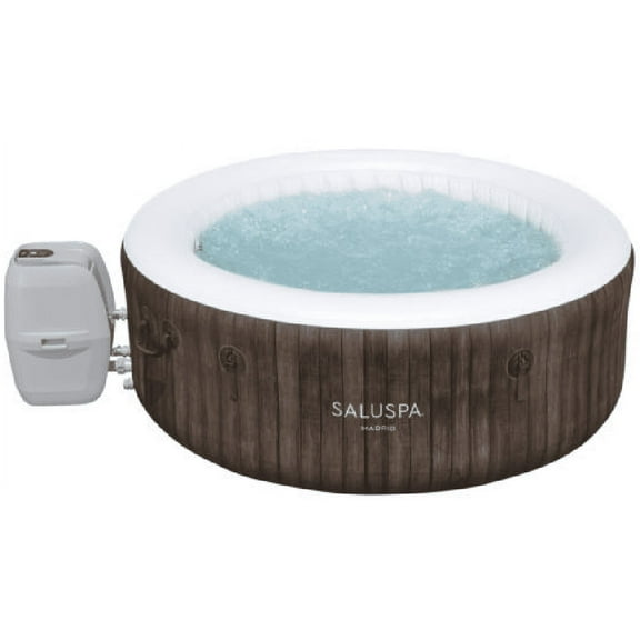 SaluSpa® Madrid Smart AirJet Outdoor Round Inflatable Hot Tub with App Control 2-4 Person with Pump #P09144