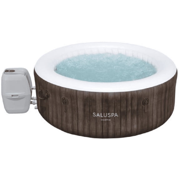 SaluSpa® Madrid Smart AirJet Outdoor Round Inflatable Hot Tub with App Control 2-4 Person with Pump #P09144