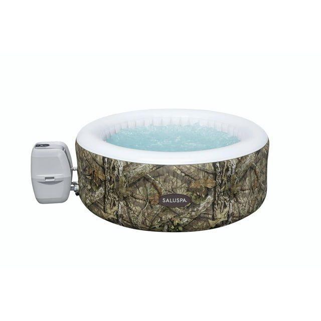 SaluSpa Mossy Oak Inflatable 2-4 Person 177 gal. Hot Tub, Maximum Temperature of 104˚F