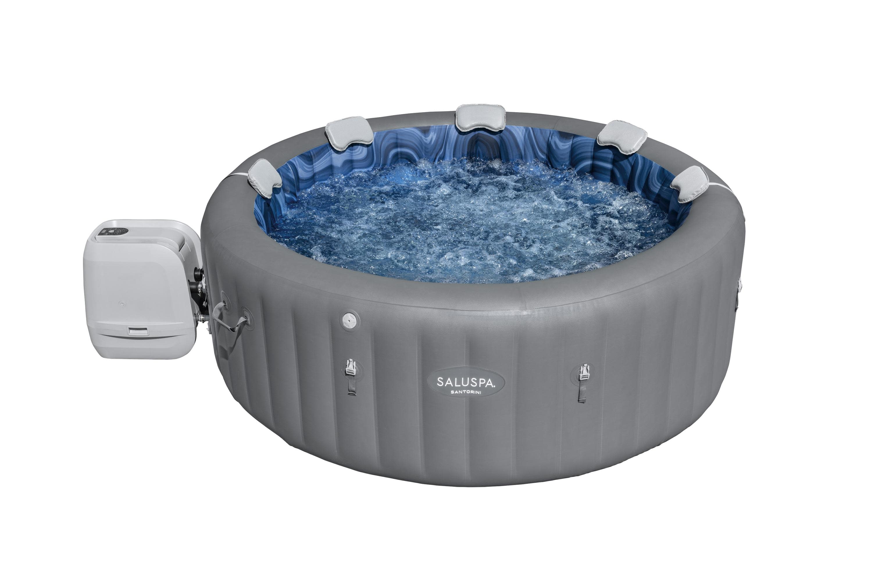 SaluSpa Santorini Inflatable Hot Tub with ColorJet LED Light 5-7 person, Maximum Temperature of 104˚F - image 1 of 14