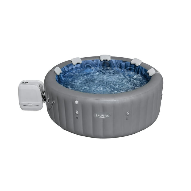 SaluSpa Santorini 5-7 person Inflatable Hot Tub with ColorJet LED Light