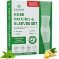 SaluVera Pain Relief Patches, Warming Herbal Plaster Patches, 12 Knee