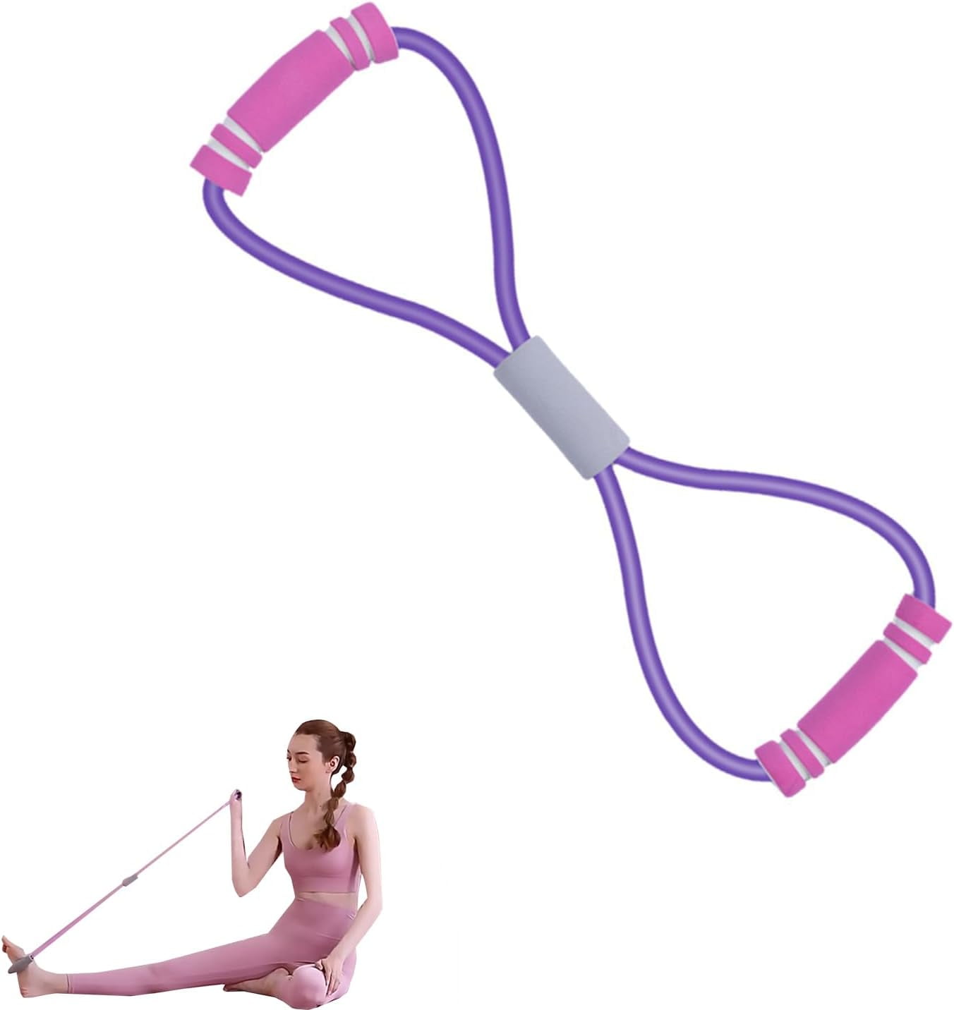 Saludea Resistance Band With Handles, Arm Figure 8 Resistance Band With