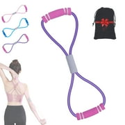 Saludea Resistance Band, Saludea Figure 8 Resistance Band with Handles, Stretch Fitness Strap for Full-Body Workouts, Strength Training, Flexibility