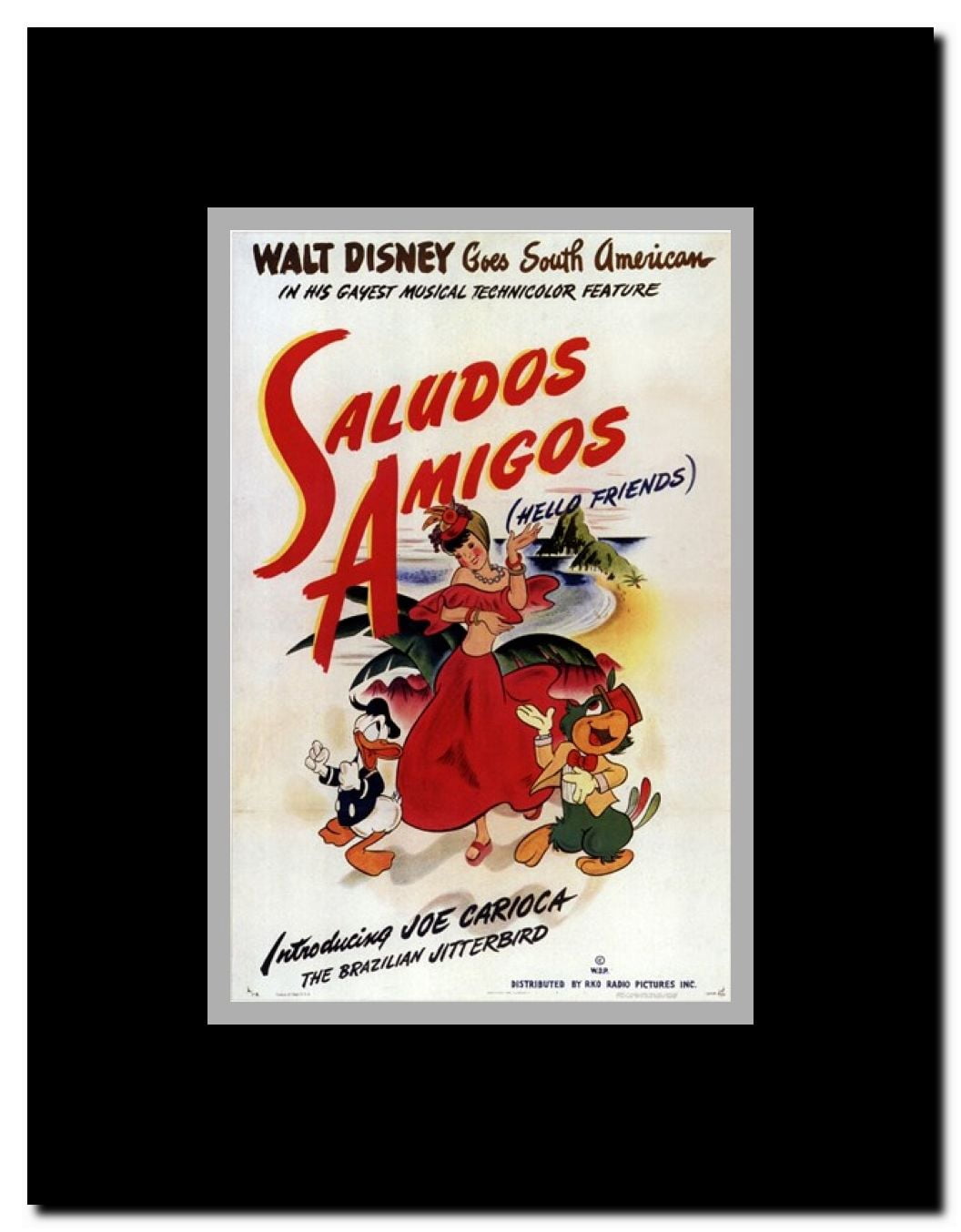 Saludos Amigos Framed Movie Poster