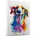 thumbnail image 1 of Saluki Canvas Wall Art, Modern Cute Colorful Saluki Canvas Dog Art Pictures Wall Decor for Kids Bedroom Decoration Unframed 8x12 inches, 1 of 5