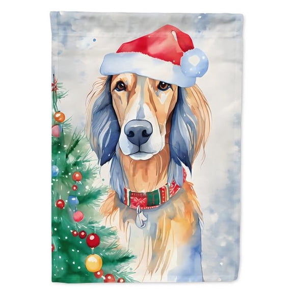 Saluki Christmas Garden Flag 11.25 in x 15.5 in