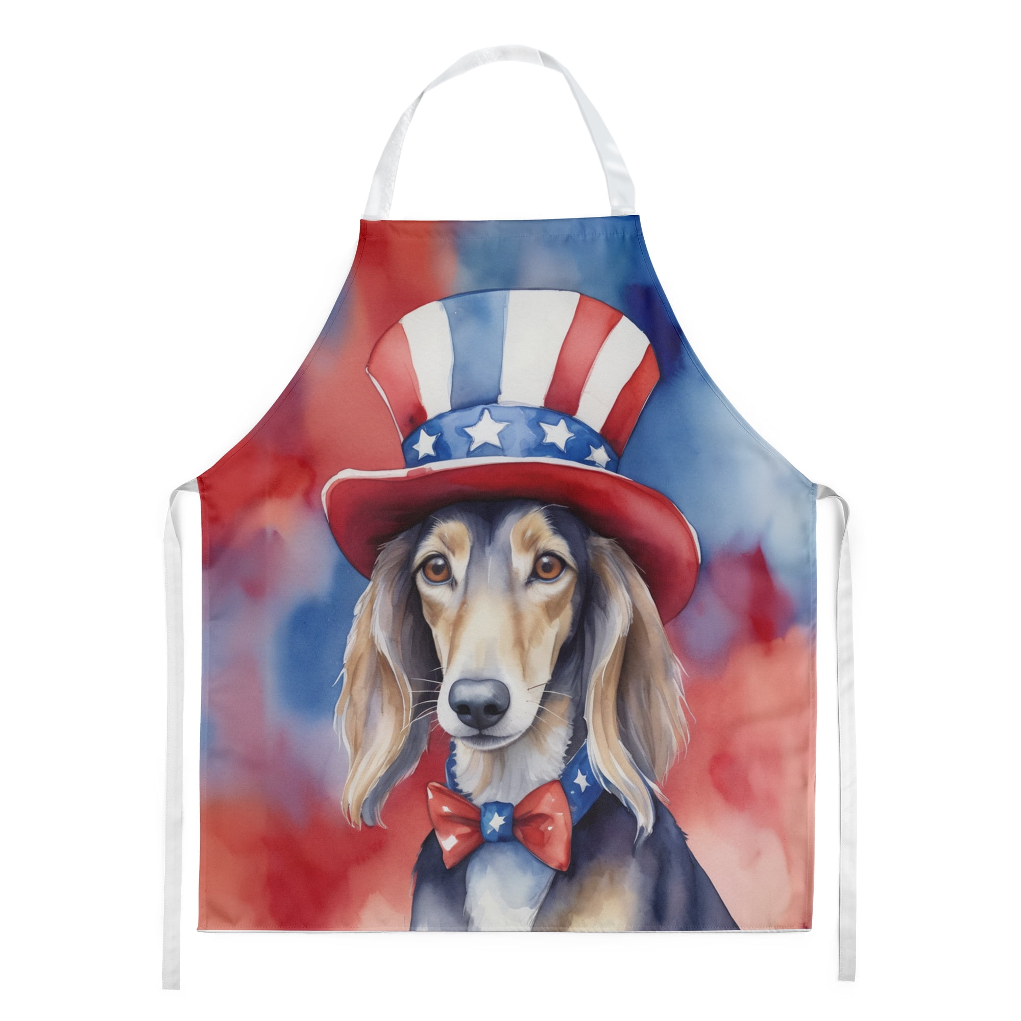 Carolines Treasures DAC5634APRON 30 x 27 in. Akita Patriotic