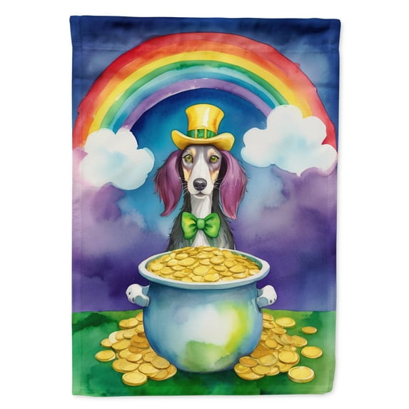 Saluki St Patrick's Day Garden Flag 11.25 in x 15.5 in