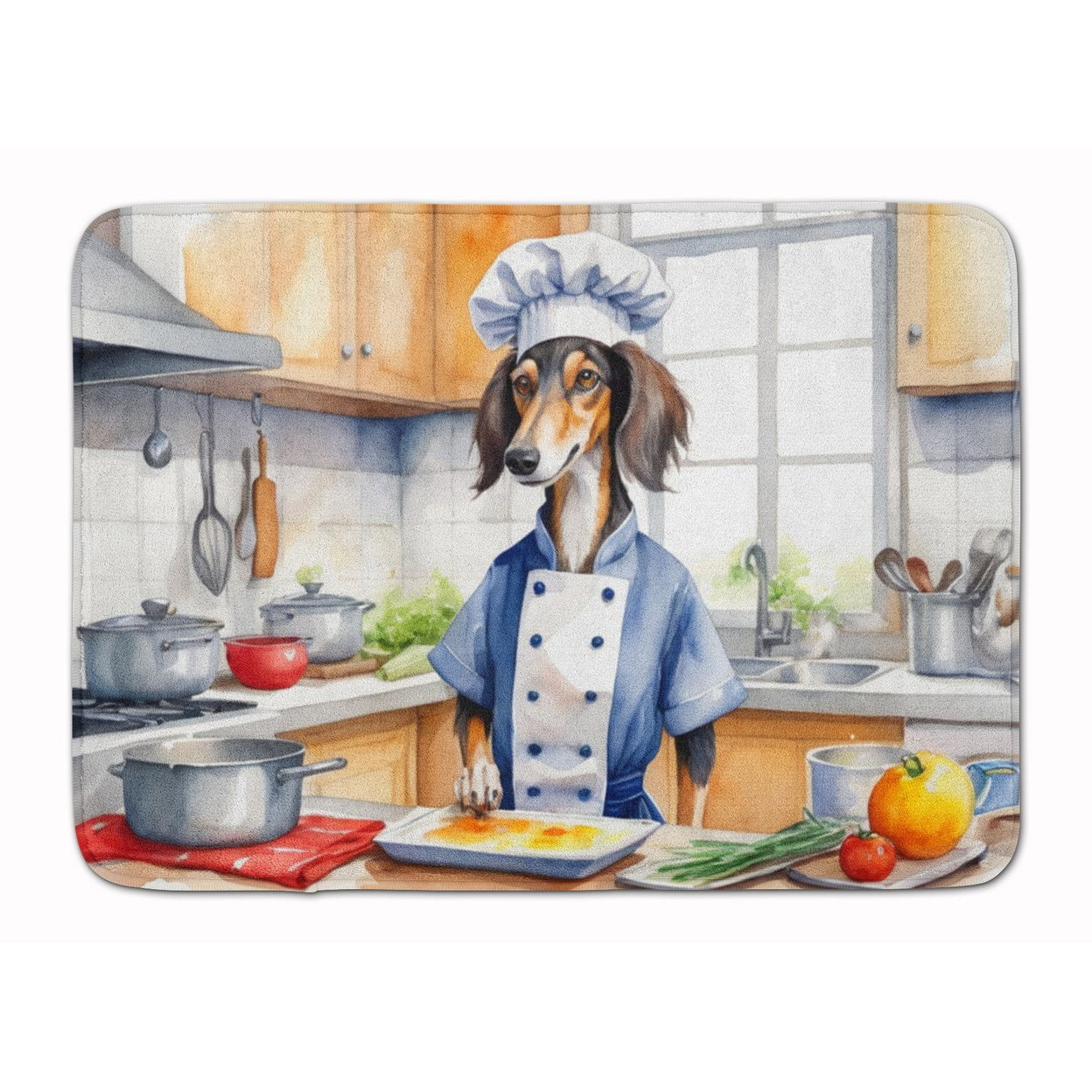 Saluki The Chef Memory Foam Kitchen Mat 27 in x 19 in