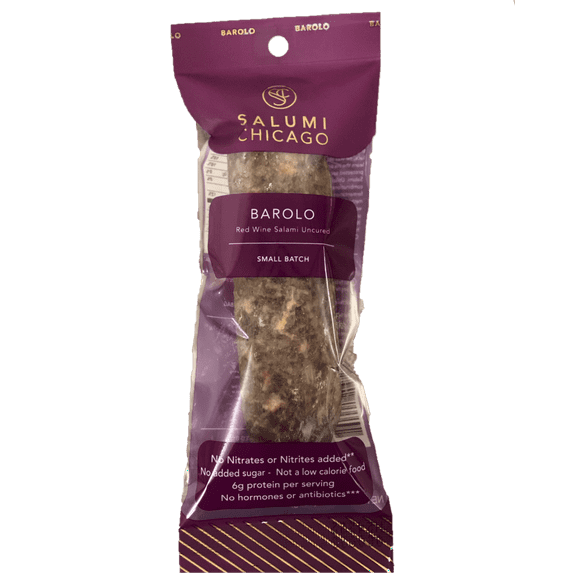 Salumi Chicago Artisan Salami (Barolo) - Uncured, Gluten Free, Natural (5.3 oz.)