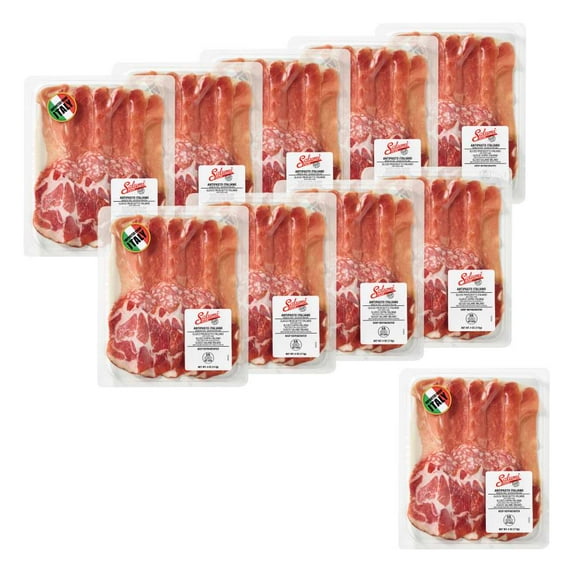 Salumi Italiani Antipasto Italiano Prosciutto Coppa & Milano, 4OZ, 10 Pack