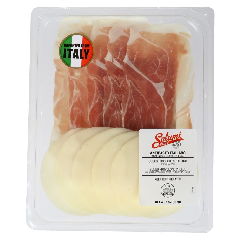 Salumi italiani Antipasto Italiano Prosciutto & Provolone, 4OZ, 10 Pack