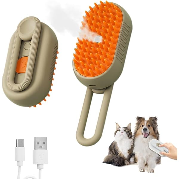 Saluqifa 2025 New Cat Steam Brush, Upgrade 4 in 1 Multifunctional Pet ...