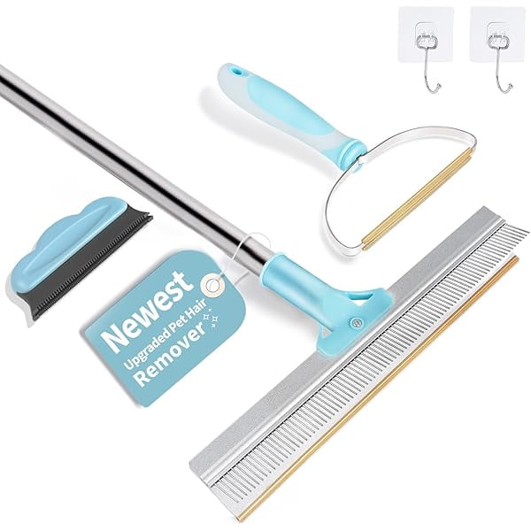 Saluqifa 56’’Pet Hair Remover Set for Long Hair, Retractable Carpet ...