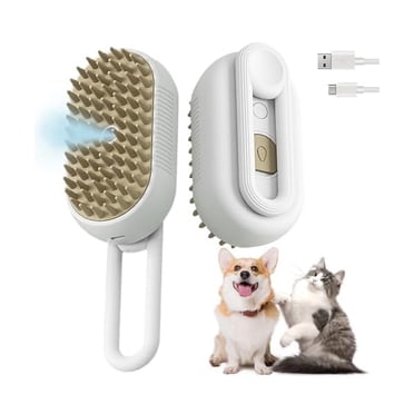 Cat Steam Brush For Indoor Cats With Release Button