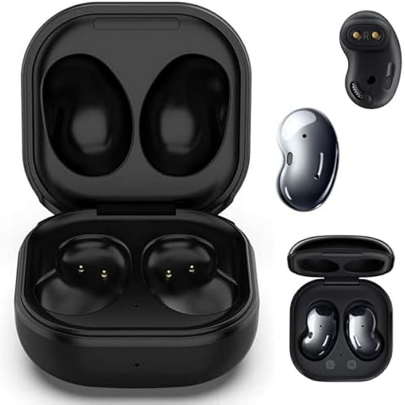 Saluqifa Charging Case for Galaxy Buds Live SM-R180, Replacement Charger Dock Station for Samsung Galaxy Buds Live Wireless Bluetooth 5.0 Earbuds (Black)
