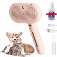 thumbnail image 1 of Saluqifa Doggo Comfy Doggocomfy Pet Spray Comb, Pet Hair Removal Comb with Steamer, 3 in 1 Cat Steam Brush for Shedding & Grooming, Water Brush for Cats Dogs with One-Click Release Button, 1 of 7