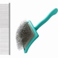 thumbnail image 1 of Saluqifa Extra Long 31mm Pin Dog Grooming Brush & Pet Comb Value Kit, Dog Brushes for Medium & Long Haired Dogs - Goldendoodle, Labradoodle, Poodles Hair Brush, 1 of 1