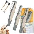 thumbnail image 1 of Saluqifa Glosrity Mataway e-Comb, Mataway e Comb for Dogs Cats, 2 In 1 Electric Pet Grooming Tool with Razor Hair Trimmer, Detangling and Dematting Long, Matted Fur on All Breeds Cats & Dogs (3pcs), 1 of 1
