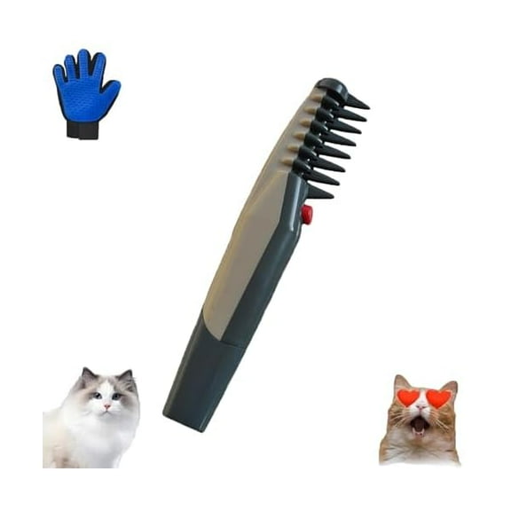 Saluqifa Lifweb Mataway e Comb for Dogs Cats, Glosrity Mataway EComb, Glosrity Petsboro 2 In 1 Electric Pet Dog Grooming Comb Hair Trimmer (1Pcs)