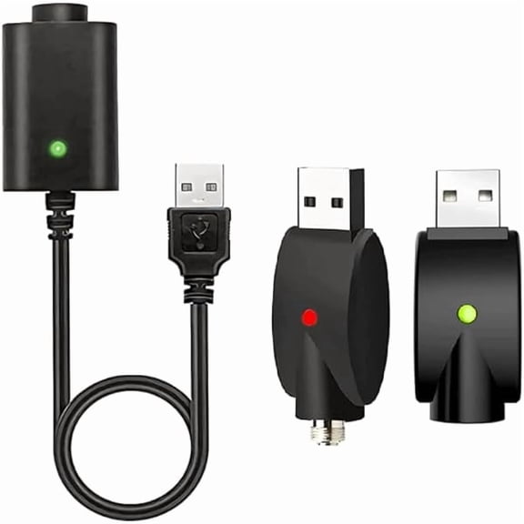 Saluqifa Smart USB Charger Cable with LED Indicator, 3 Pack Intelligent Overcharge Protection USB Adapter & Cord for Wireless Soldering Iron Charger