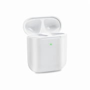 Saluqifa Wireless Charging Case Compatible with Airpods 2nd Generation, Replacement 1st Gen Charger Case Only with Bluetooth Pairing Sync Button WhiteNo Earbuds
