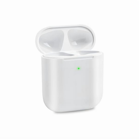 Saluqifa Wireless Charging Case Compatible with Airpods 2nd Generation, Replacement 1st Gen Charger Case Only with Bluetooth Pairing Sync Button White(No Earbuds)