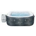 SaluSpa Monterey AirJet Outdoor Inflatable Square Hot Tub 4-6 Person ...