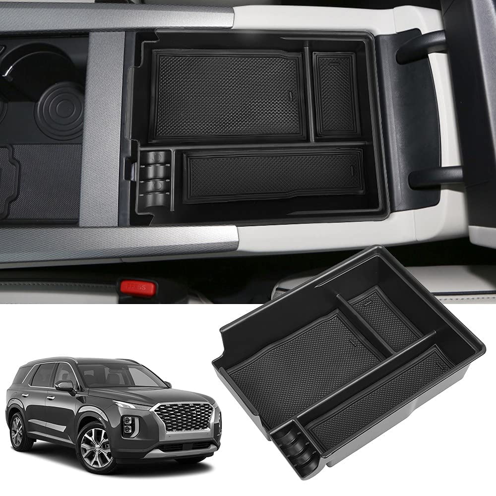 Salusy for 2022 2021 2020 Hyundai Palisade Accessories,Center Console Organizer Storage Box