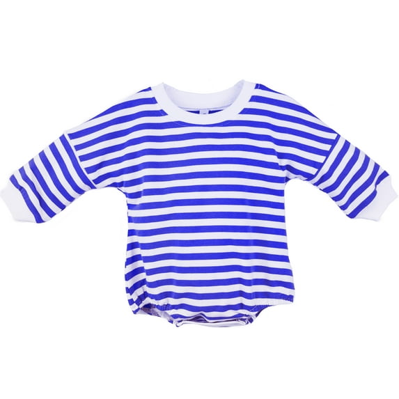 Salute Newborn Unisex Long Sleeve Onesie Romper Blue 6-12 Months