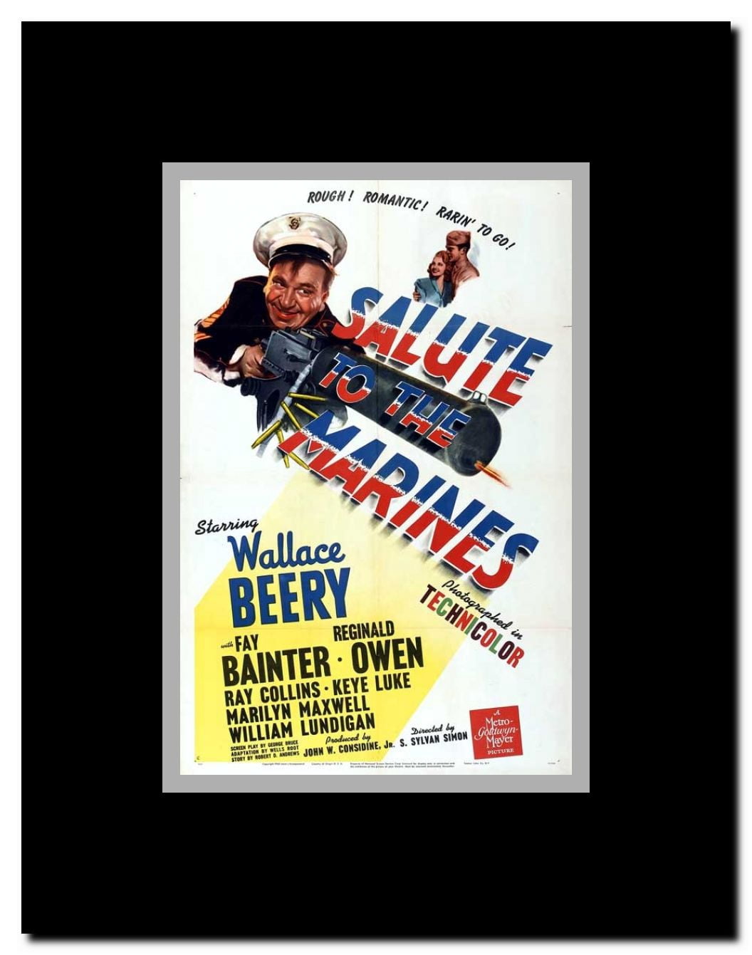 Salute to the Marines Framed Movie Poster