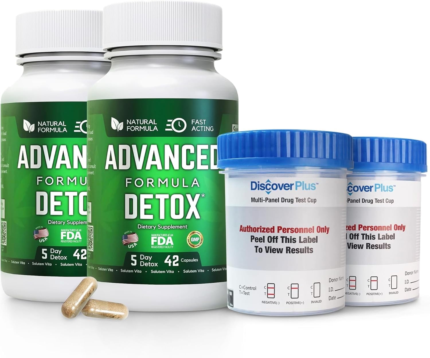 Salutem Vita Advanced Detox Cleanse, Detox Kit with 2 Test Cups Salutem Vita Advanced Detox Cleanse, Detox Kit with 2 Test Cups