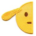 thumbnail image 1 of Saluting Face Emoji Patch Yes Sir Embroidered Iron On, 1 of 2
