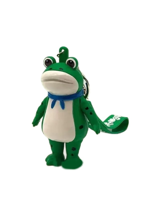 Saluting Frog Keychain Fidget Toys,Novelty Sensory Fidget Toys Cartoon Keychain Accessories for Backpacks,Bags,Purse