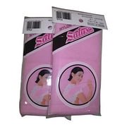 Salux Nylon Japanese Beauty Skin Bath Wash Cloth/Towel - Pink2PACK