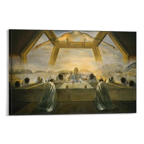 Salvador Dalí Wall Art Prints 《The Sacrament of The Last Supper》 Poster Canvas Art Poster and Wall Art Picture Print Modern Family bedroom Decor Posters 24x36inch(60x90cm)