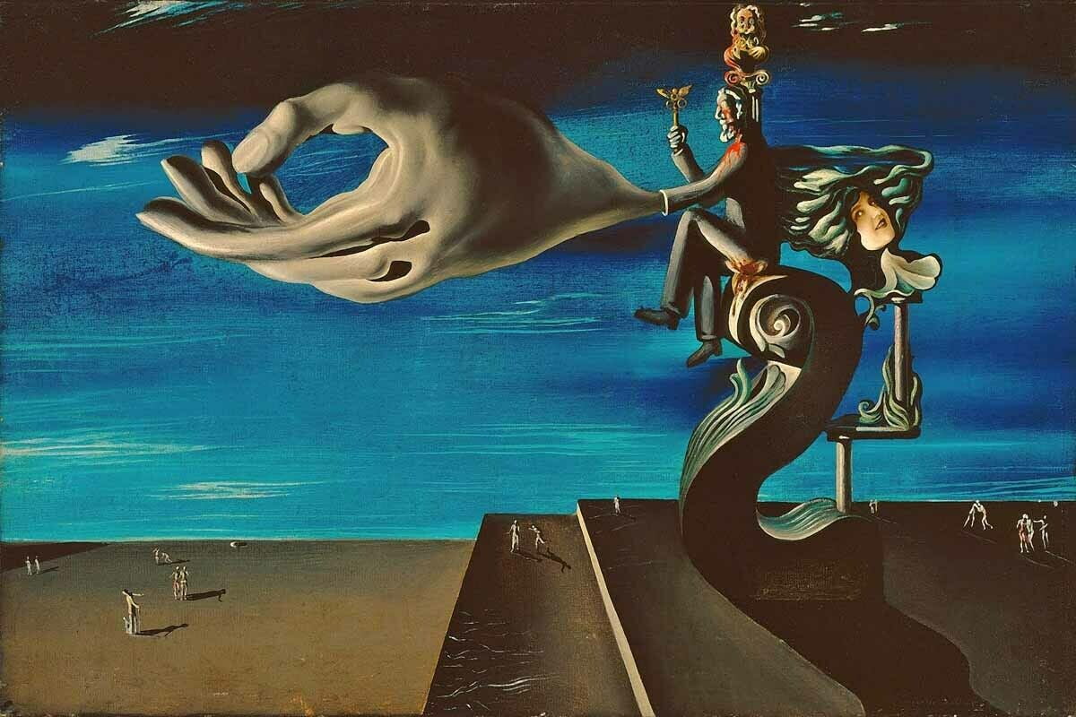 アート・デザイン・音楽 SALVADOR DALI The Making of an Artist Salvador Dali 1930 The Hand The Remorse Of Conscience - Canvas OR