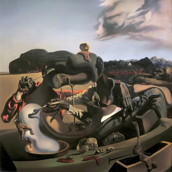 Salvador Dali 1936 Autumnal Cannibalism - CANVAS or PRINT WALL ART