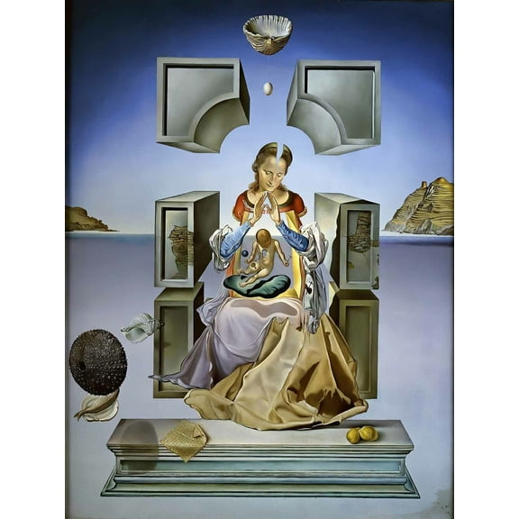 Salvador Dali 1949 First Study for the Madonna - CANVAS or PRINT WALL ART