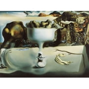 Salvador Dali Apparition Of A Face And Fruit Dish - Canvas OR Print Wall Art