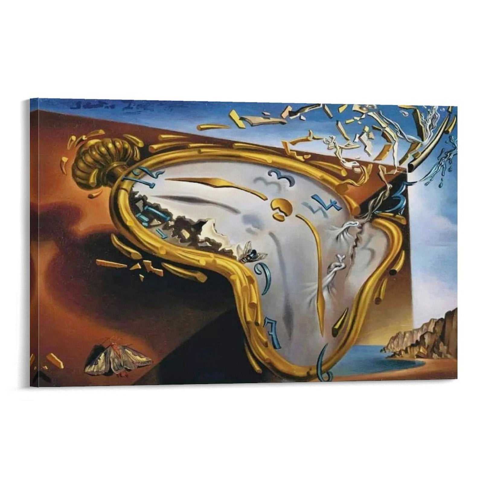 Salvador Dali Clock Explosion Realism Art Poster Posters Wall Art Painting  Canvas Gift Living Room Prints Bedroom Decor Poster Artworks  08x12inch(20x30cm) - Walmart.com, image size:1600x1600