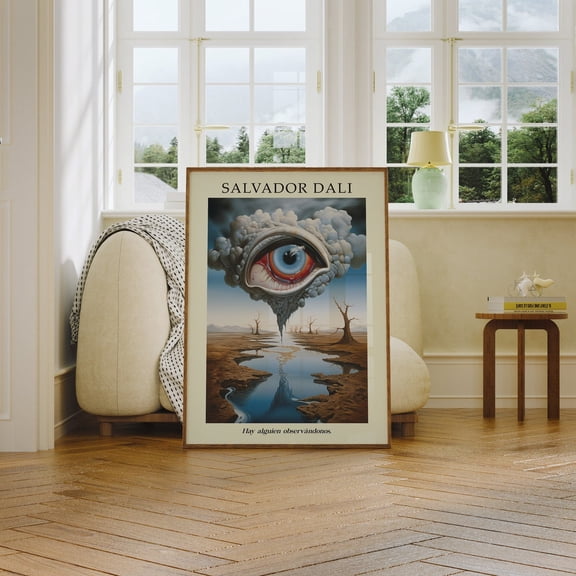 Salvador Dali Eye Poster, Surreal Famous Artist Wall Art