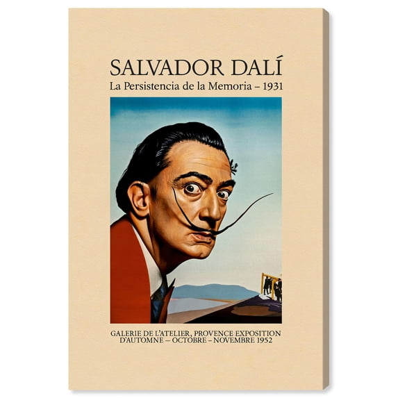 Salvador Dali Persistence Canvas Famous Art Prints by Art Remedy, Gallery Wrapped, 16 x 24