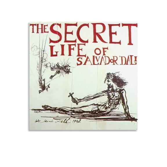 Salvador Dali Print Painting (82) Canvas Wall Art Prints Poster Gifts Photo Picture Painting Posters Room Decor Home Decorative 28x28inch(70x70cm)